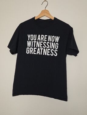 Black Graphic Short-Sleeve Tee - Medium